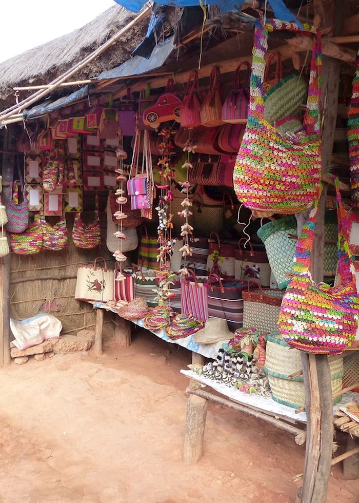 Market stalls in Antsirabe, Madagascar