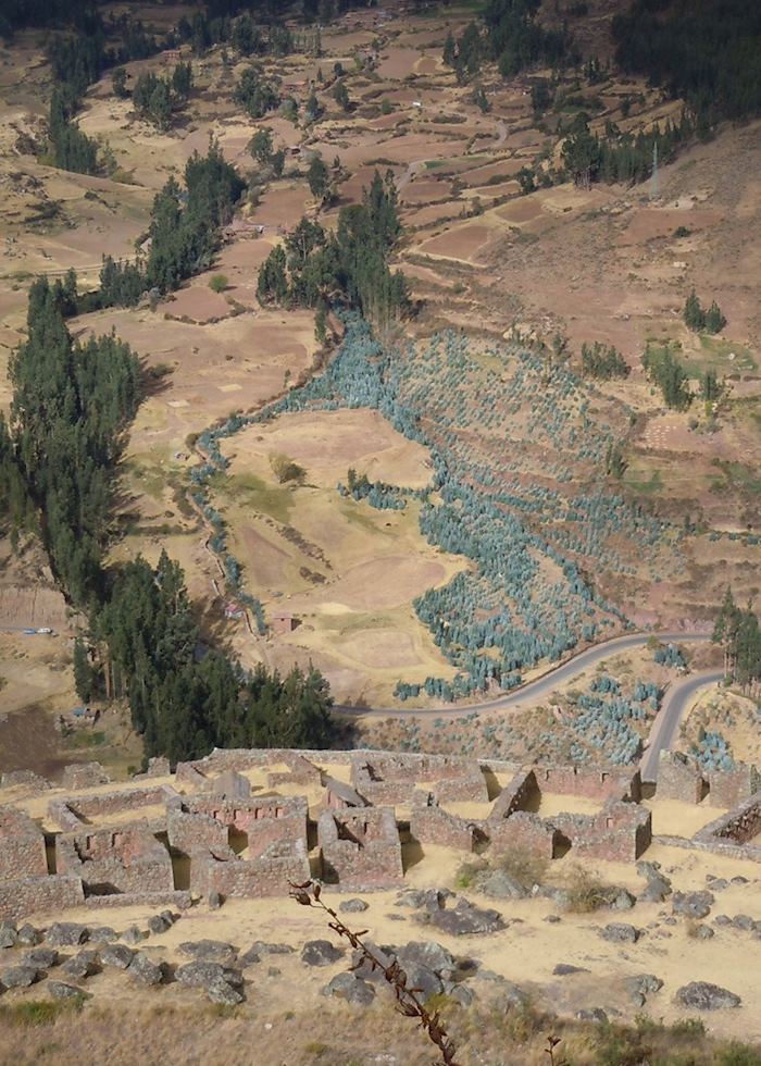 Inca ruins in the Sacred Valley of the Incas