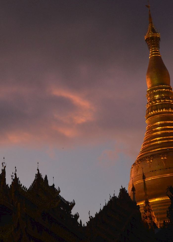 Sunset over Shwedagon, Yangon, Burma (Myanmar)
