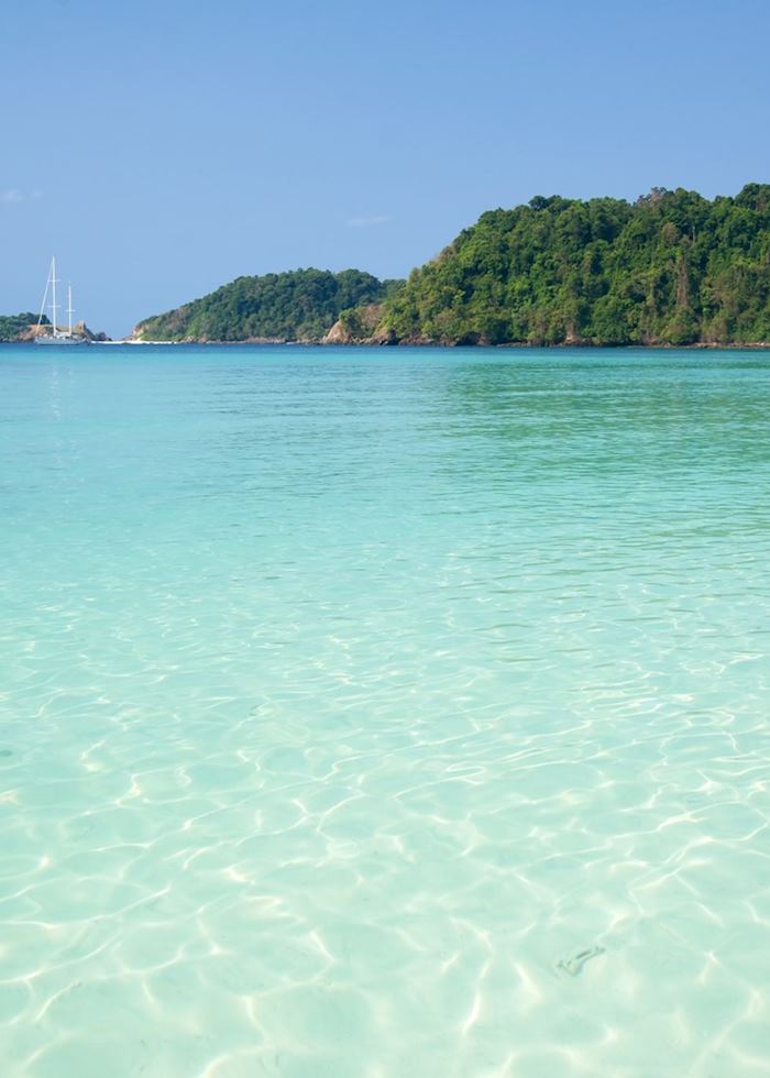 Azure water on the Mergui Archipelago