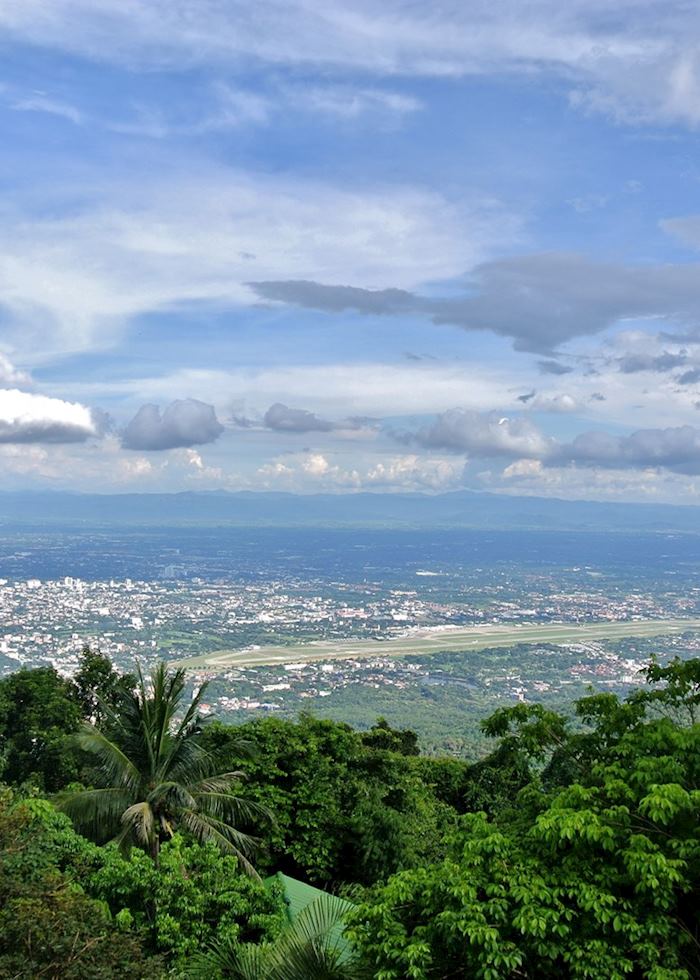 The view across Chiang Mai from Doi Suthep, Thailand