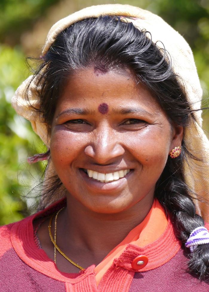 Tamil Tea Picker, Pedro tea plantation, Near Nuwara Eliya