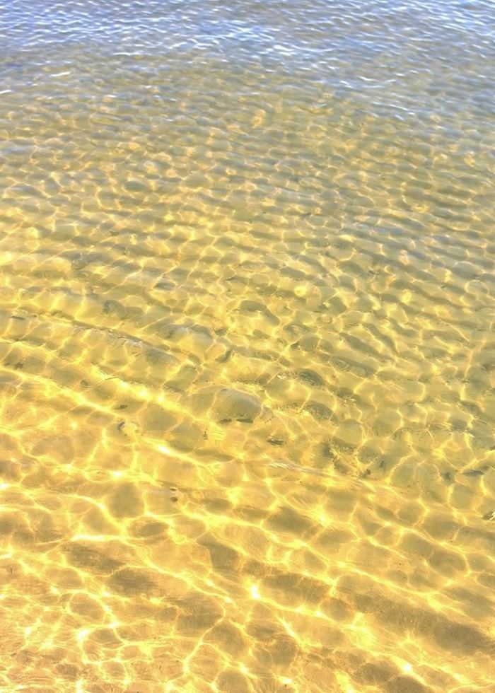 Shallow & clear ocean waters