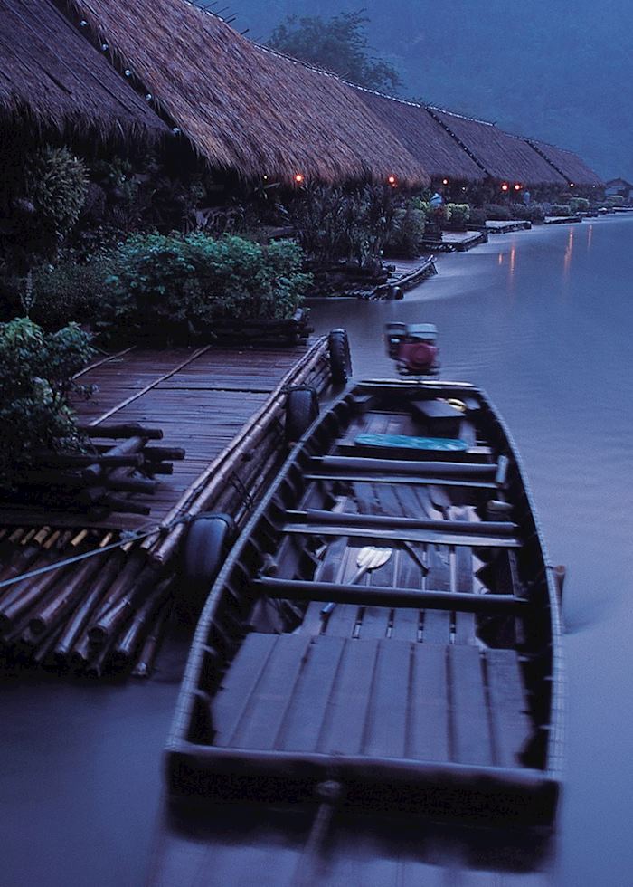 Dawn breaks in Kanchanaburi, Thailand