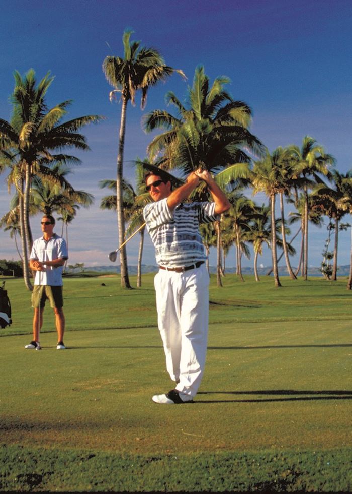 Golf course on Denarau Island and Port Denarau