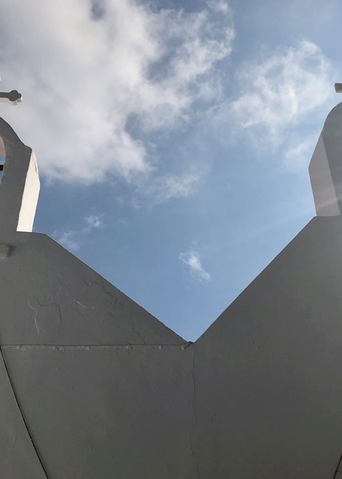 Bell tower of the Church of Agios Ioannis, Mykonos