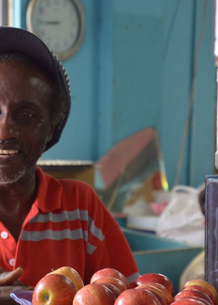 Fruit Vendor at Bridgetown Market