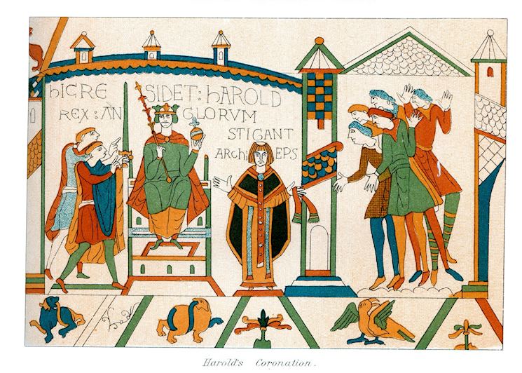 Engraving of the Bayeux Tapestry, Normandy