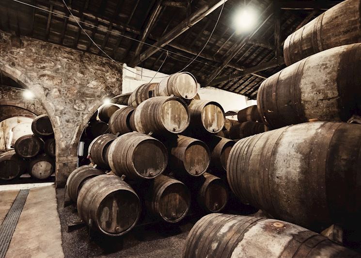 Wine barrels, Douro Valley