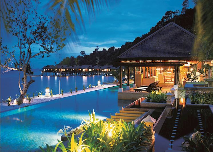 Lap pool at the Spa Village, Pangkor Laut Resort, Pangkor Laut