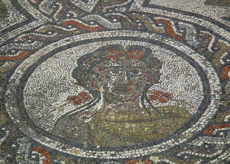 Mosaic at Volubilis, Morocco