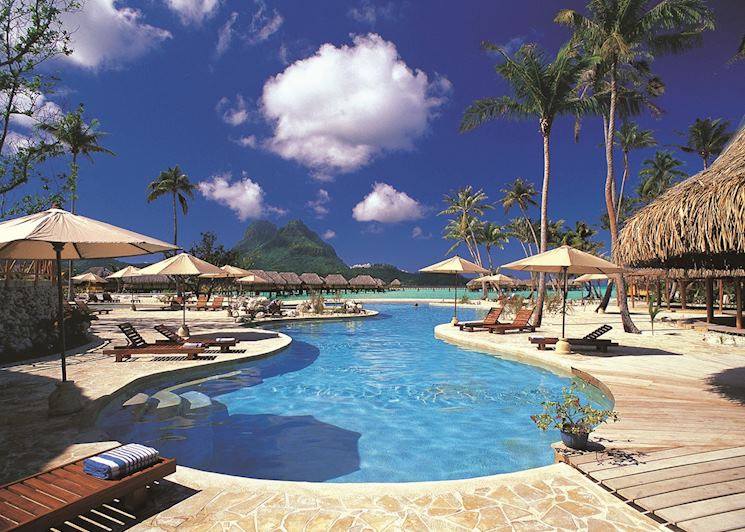 The pool at Pearl Beach Resort, Bora Bora