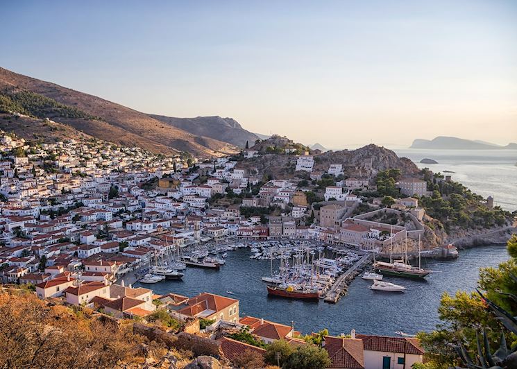 Views over Hydra town, Greece