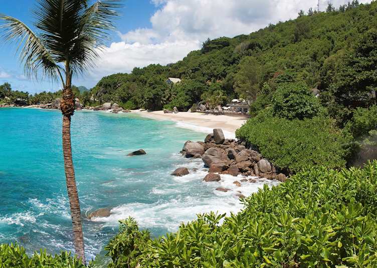 Beach at Carana Beach, Mahé