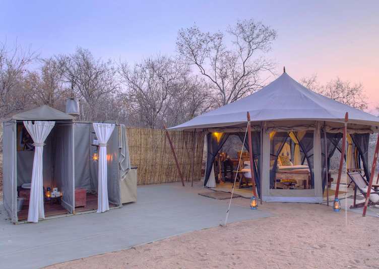 Guest tent at Kichaka Frontier