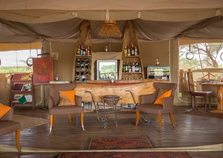 Bar at Elephant Bedroom Camp