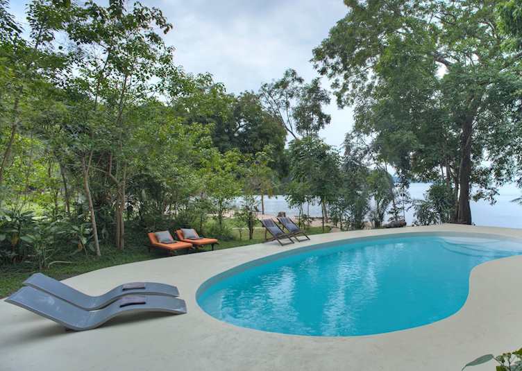 Swimming pool, Rubondo Island Camp