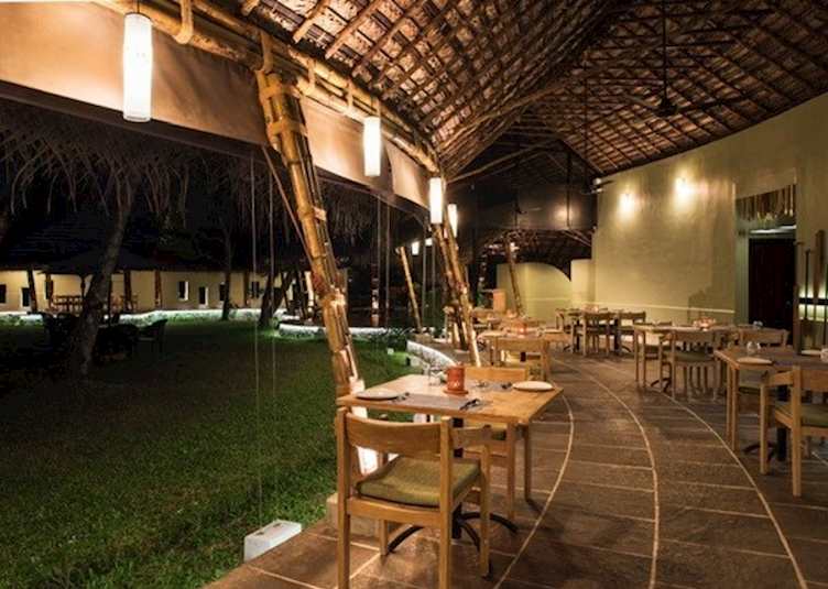 Outdoor dining spaces at Xandari Pearl, Marari Beach