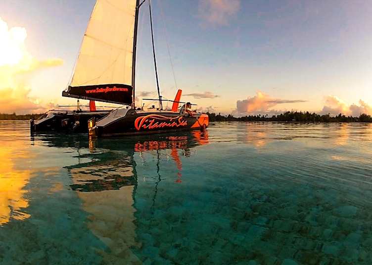 Sailing Sunset Cruise by Catamaran (Tue & Fri only: Vitamin Sea Sailing) : Sailing Sunset Cruise by Catamaran - Quote, Bora Bora