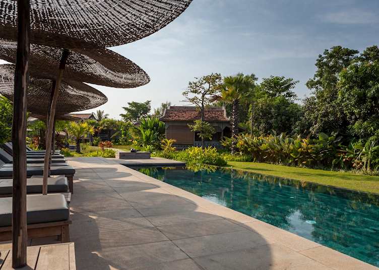 Swimming pool at Sala Lodges, Siem Reap, Cambodia