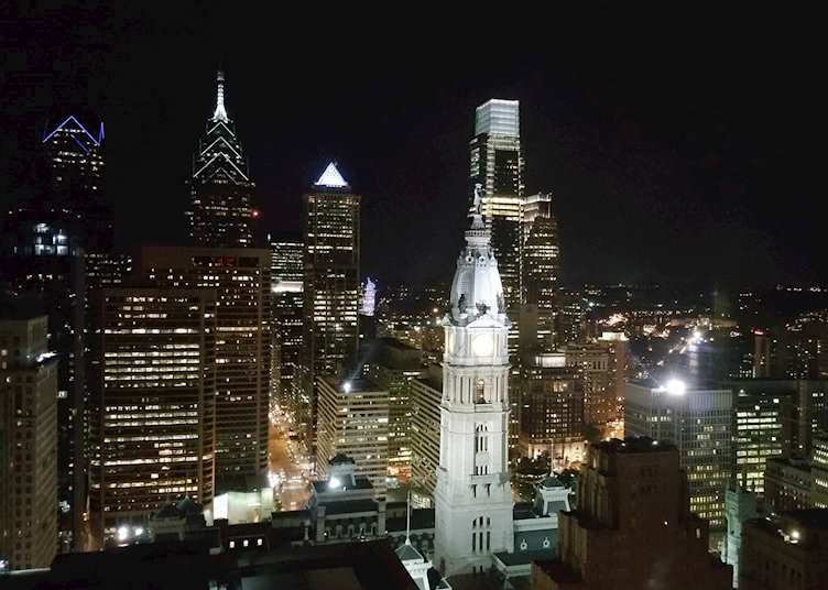 Philadelphia at night