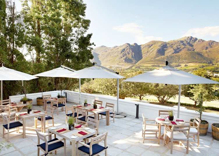 The terrace at Country Kitchen, Mont Rochelle