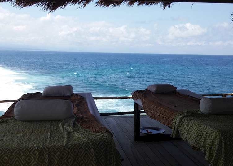 Private spa  ballee at Nihi Oka spa, Nihiwatu Resort