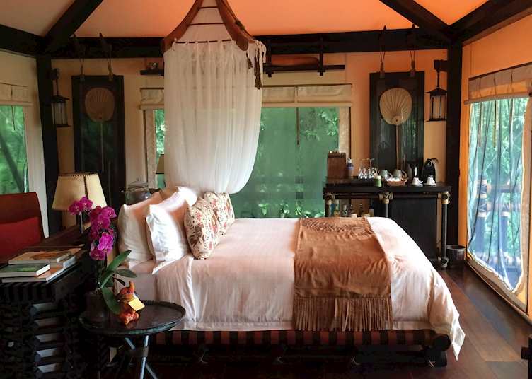 Interior of Tent, Four Seasons Tented Camp, Golden Triangle