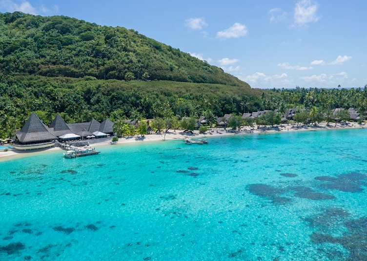 Aerial view, Sofitel Moorea Ia Ora Beach Resort, Moorea