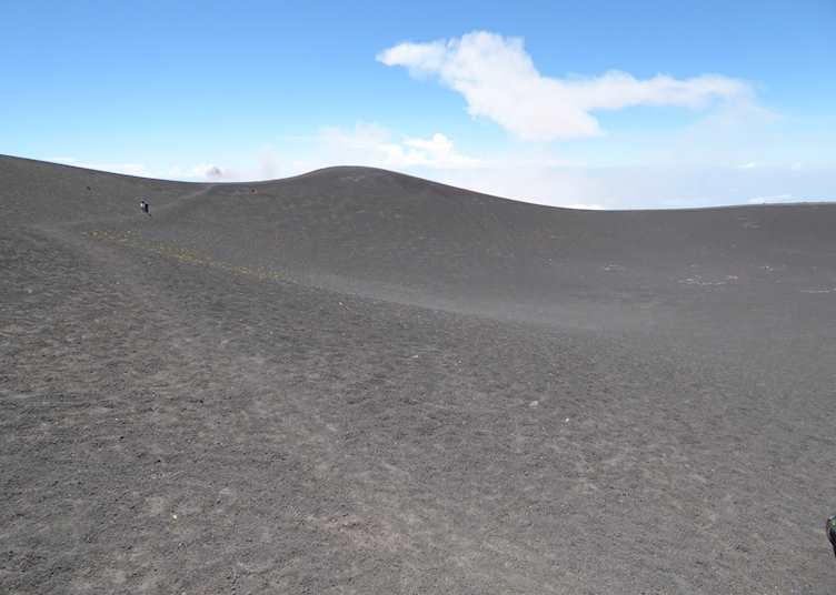 Approaching the summit on Acatenango Volcano