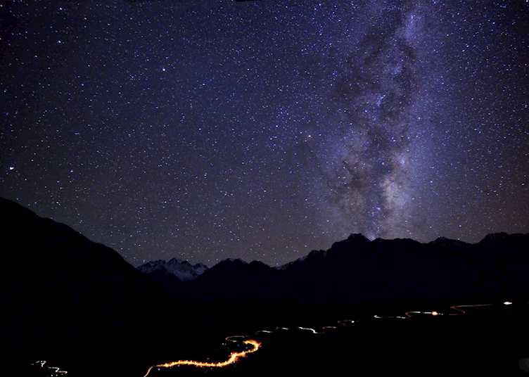The Milky Way over Mount Cook