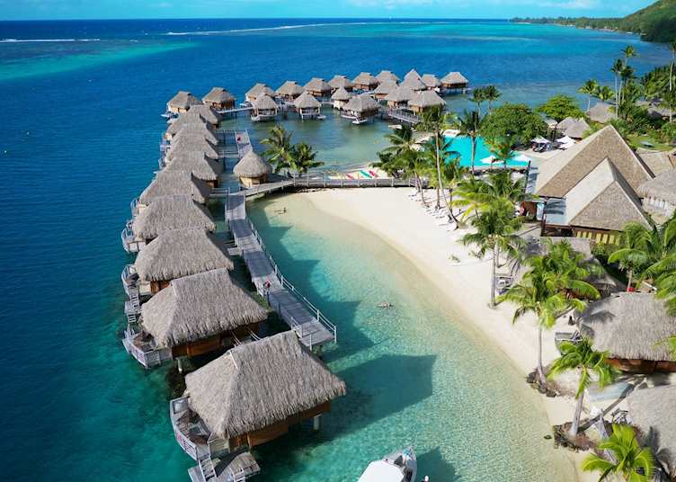 Aerial View, Manava Beach Resort & Spa - Moorea, Moorea