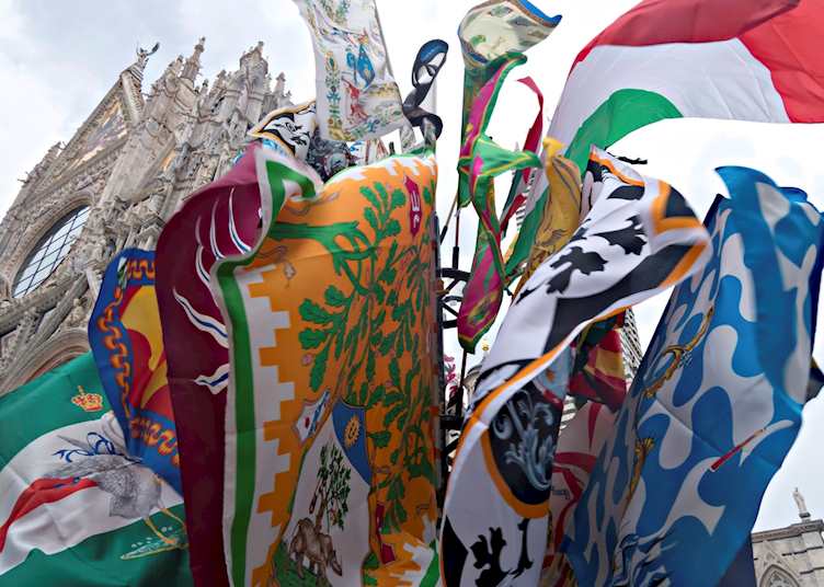 Palio flags, Siena