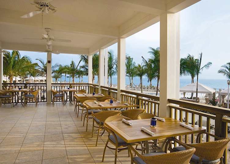 South Seas Island Resort restaurant terrace