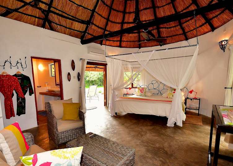 Thatched cottage at Waterberry Zambezi Lodge