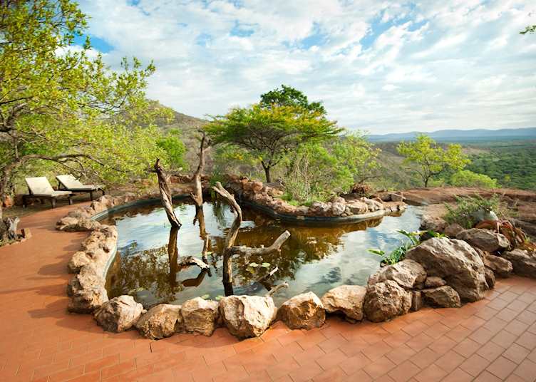 Outdoor area at Leopard Mountain Game Lodge