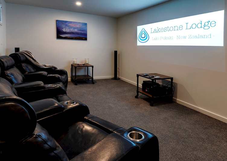 Media Room, Lakestone Lodge, Twizel