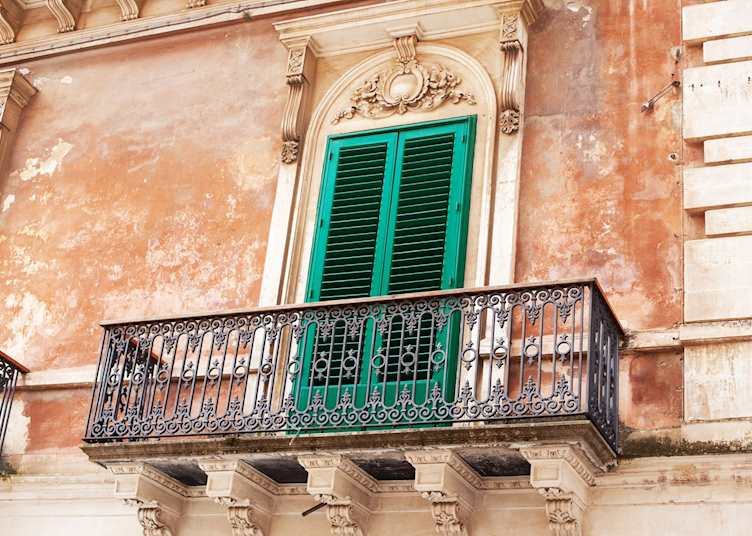 Balcony in Ragusa, Sicily