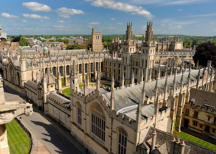 View from University Church of Saint Mary the Virgin, Oxford