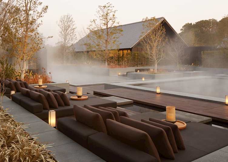 Aman spa relaxation area at Amanemu, Shima