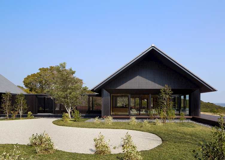 Main pavilion garden at Amanemu, Shima
