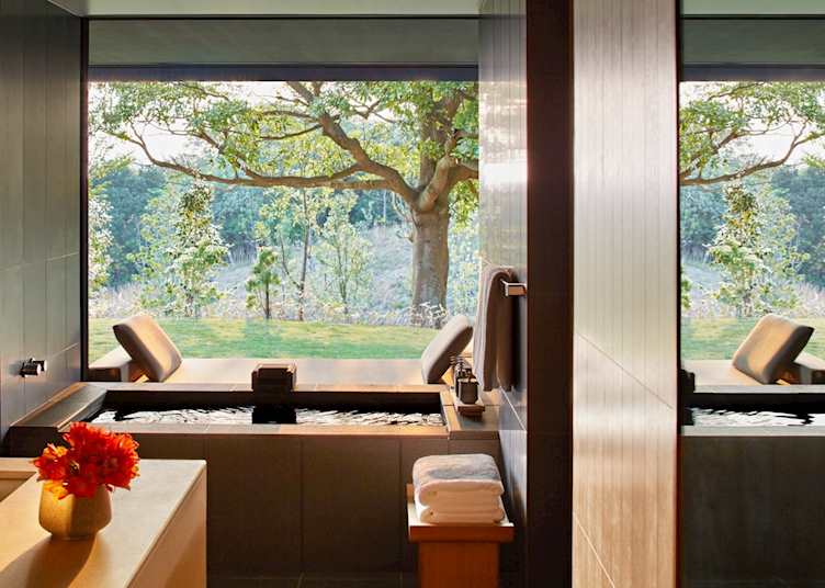 Mori Suite bathroom at Amanemu, Shima