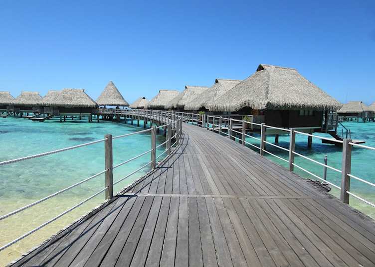 Overwater Bungalows at Hilton Moorea Lagoon Resort & Spa