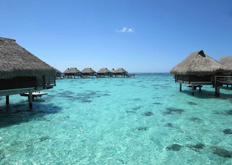 Overwater Bunaglows at Hilton Moorea Lagoon Resort & Spa