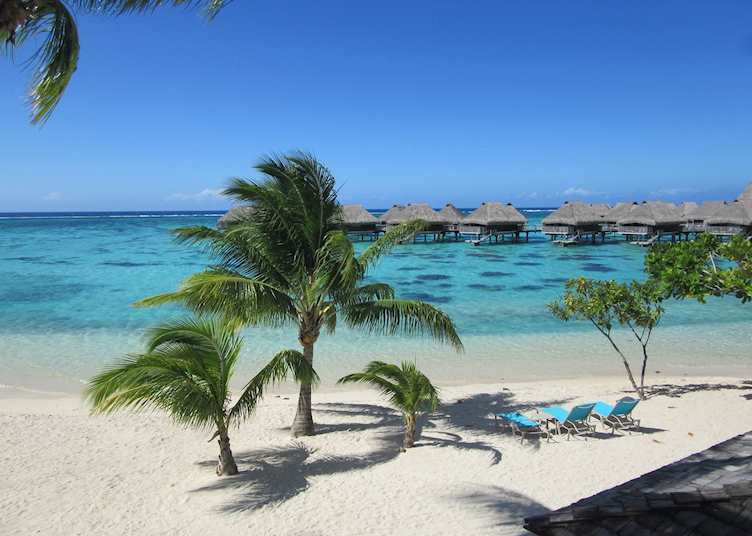 Beach at Hilton Moorea Lagoon Resort & Spa