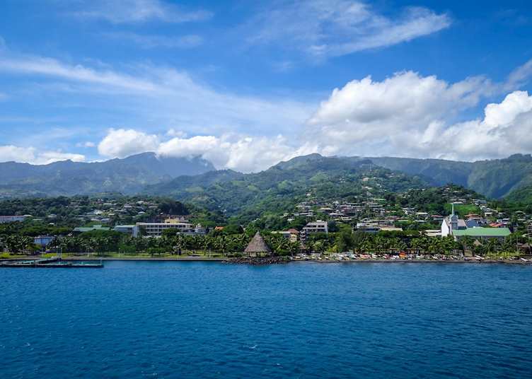Coastline, Tahiti, French Polynesia