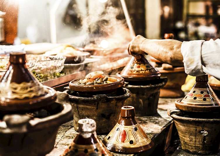 Traditional tajine dishes