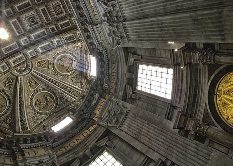 Inside St Peter's Basilica