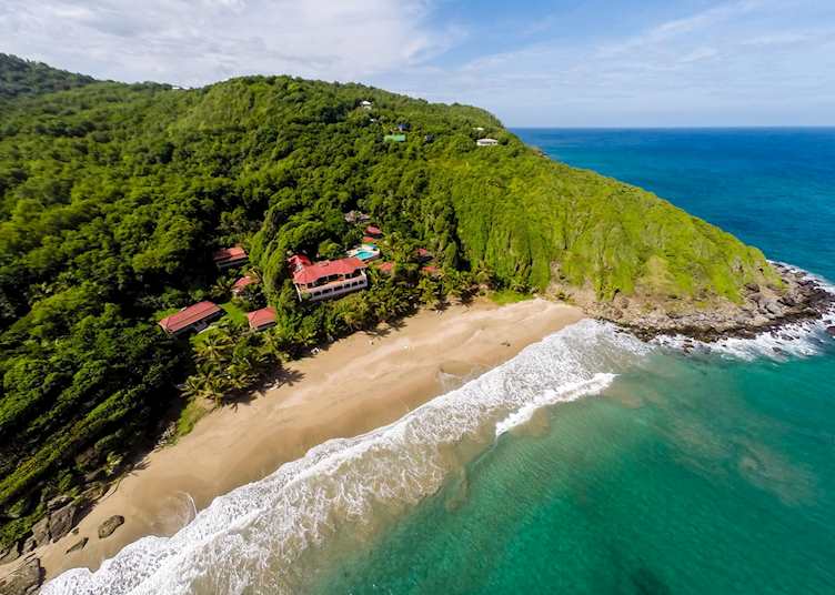 Aerial view, Petite Anse, Grenada