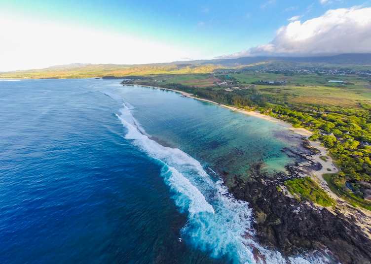Aerial view, Shanti Maurice, Mauritius